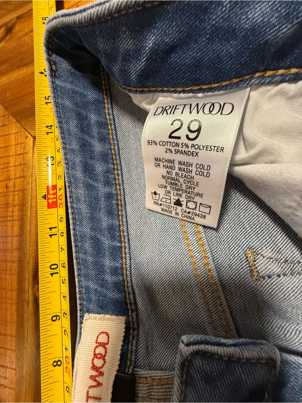 DRIFTWOOD Colette Embroidered Hem Denim Capri - Picture 6 of 8